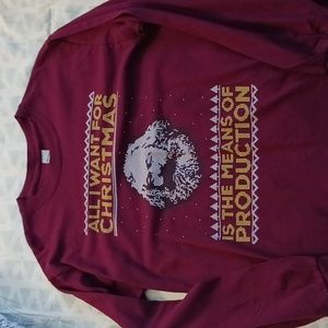 Funny Karl Marx Christmas Long-Sleeve Shirt, Unisex Medium